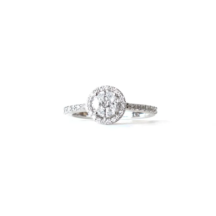 Rings Korloff White Gold Ring With Diamonds Size 6 Korloff