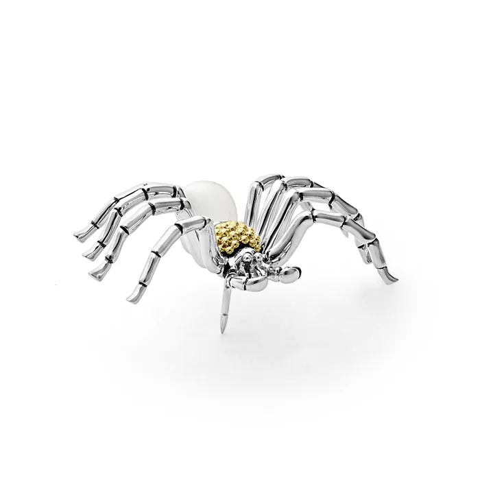 Rings LAGOS Rare Wonders Two Tone Pearl Spider Pin Rings LAGOS Rare Wonders Two Tone Pearl Spider Pin