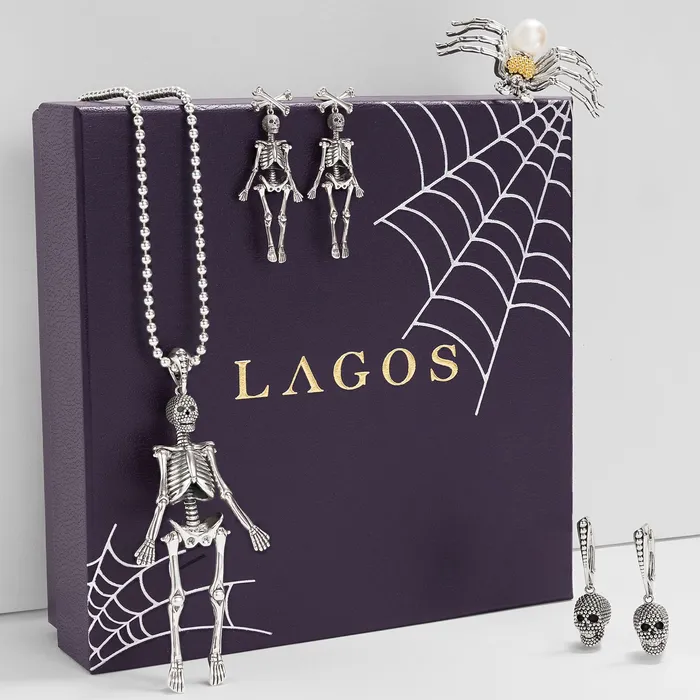 Rings LAGOS Rare Wonders Two Tone Pearl Spider Pin Rings LAGOS Rare Wonders Two Tone Pearl Spider Pin