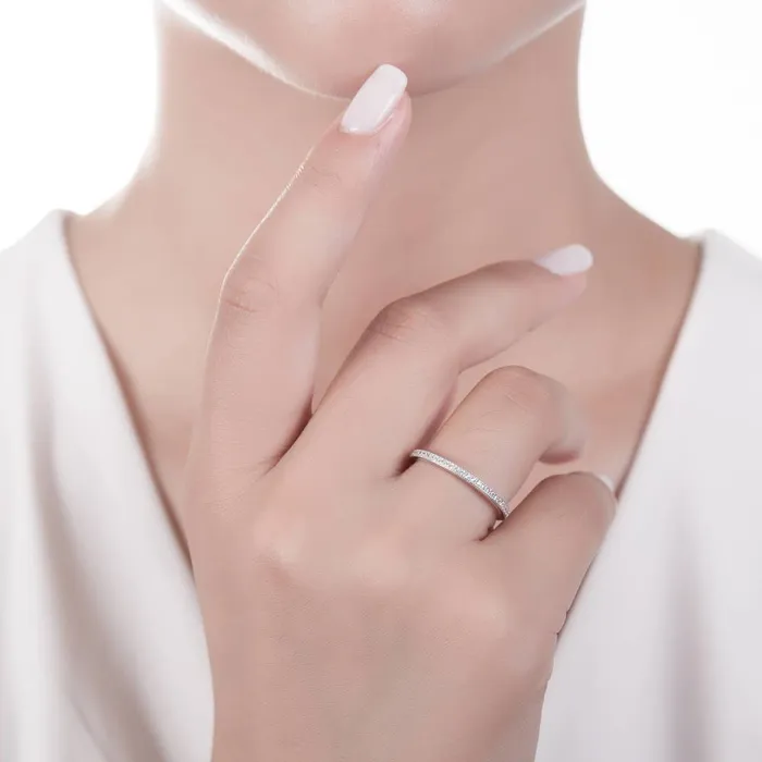 Rings Solitaire 1ct CZ Ring Set in Sterling Silver BERRICLE
