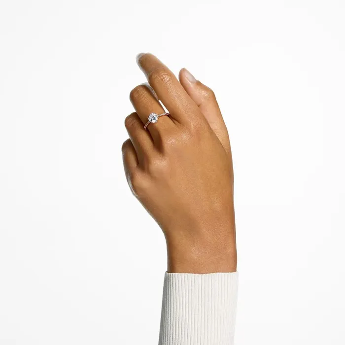 Rings Swarovski Swarovski Constella Cocktail Ring Princess cut Pav White Rose goldtone plated 60 Rings Swarovski Swarovski Constella Cocktail Ring Princess cut Pav White Rose goldtone plated 60