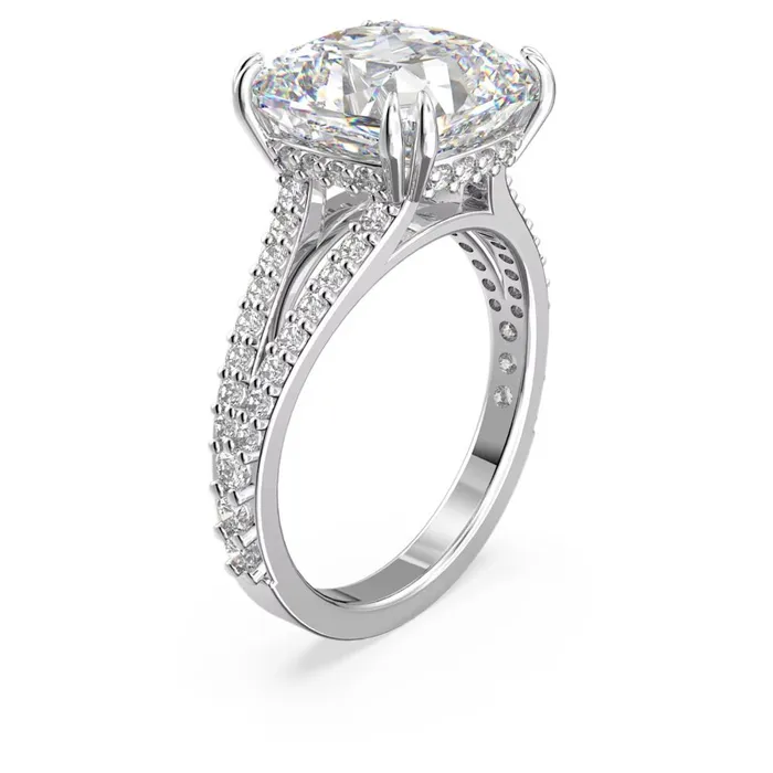 Rings Swarovski Swarovski Constella Cocktail Ring Square cut Pav White Rhodium plated 55 Rings Swarovski Swarovski Constella Cocktail Ring Square cut Pav White Rhodium plated 55