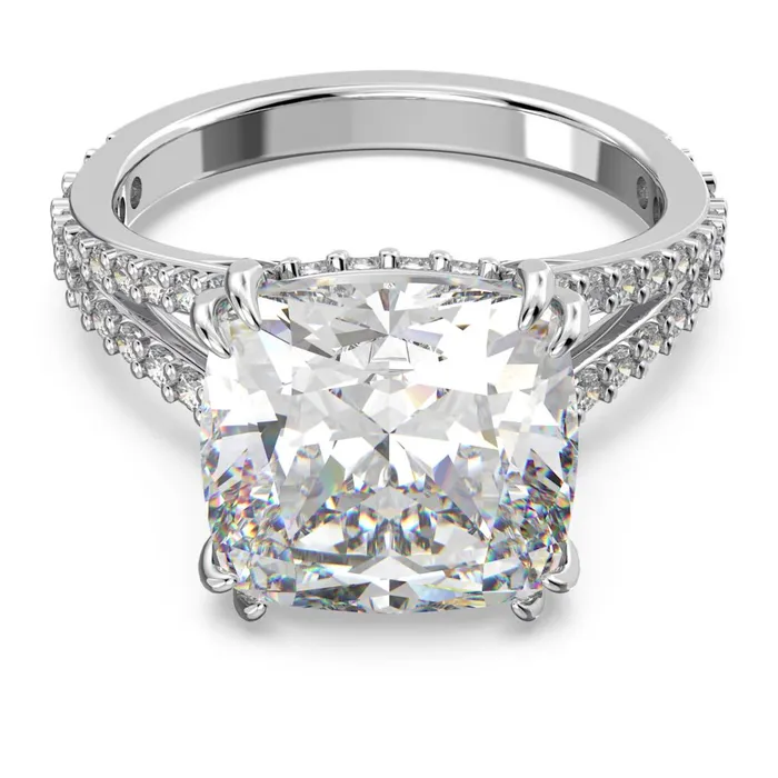 Rings Swarovski Swarovski Constella Cocktail Ring Square cut Pav White Rhodium plated 55 Rings Swarovski Swarovski Constella Cocktail Ring Square cut Pav White Rhodium plated 55