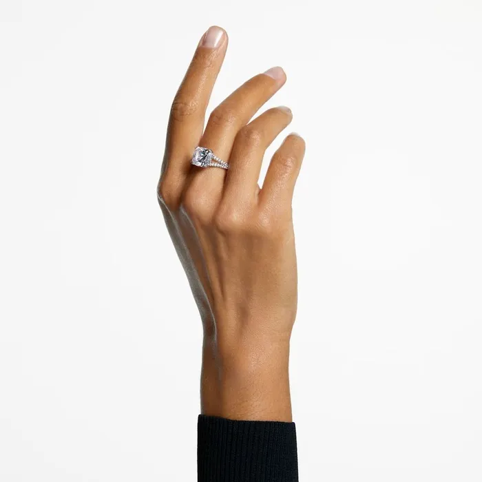 Rings Swarovski Swarovski Constella Cocktail Ring Square cut Pav White Rhodium plated 55 Rings Swarovski Swarovski Constella Cocktail Ring Square cut Pav White Rhodium plated 55