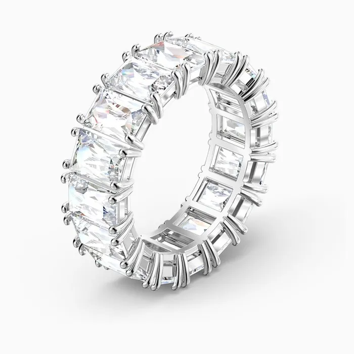 Rings Swarovski Swarovski Vittore Ring Rectangular Cut White Rhodium plated 60 Rings Swarovski Swarovski Vittore Ring Rectangular Cut White Rhodium plated 60