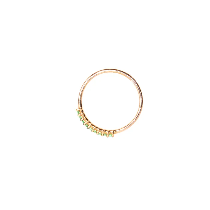 Rings Terzihan Terzihan 14 Carat Pink Gold Ring With Precious Stones Size 6 Rings Terzihan Terzihan 14 Carat Pink Gold Ring With Precious Stones Size 6