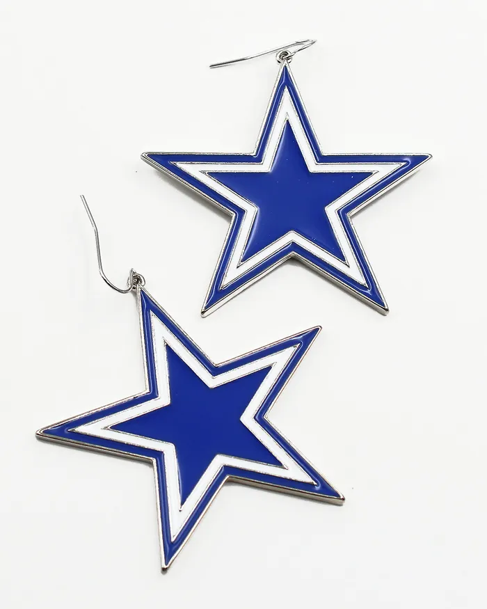 SEPT2024 Earrings Texas Star Game Day Earrings