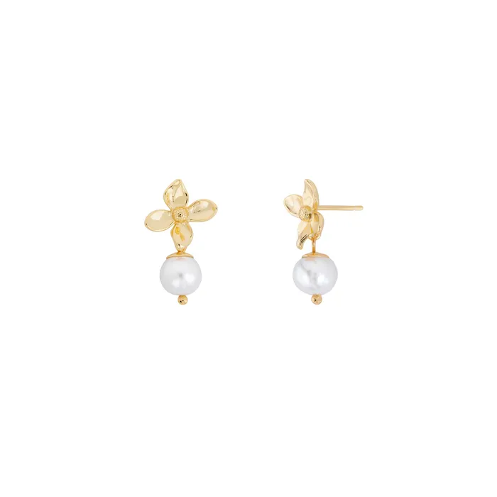 Shashi Baby Fiorina Stud Earring Vermeil on Sterling Silver Shashi Earrings