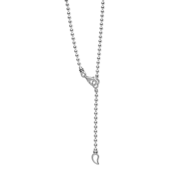 Signature Caviar Octagon Diamond U Initial Charm Necklace LAGOS Necklaces Signature Caviar Octagon Diamond U Initial Charm Necklace LAGOS Necklaces