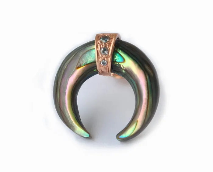 Single Earring Abalone Shell Earring Capucinne Earrings