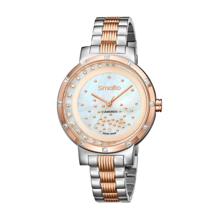 Smalto Rings Smalto Ladies Two Tone Watch With MOP Dial