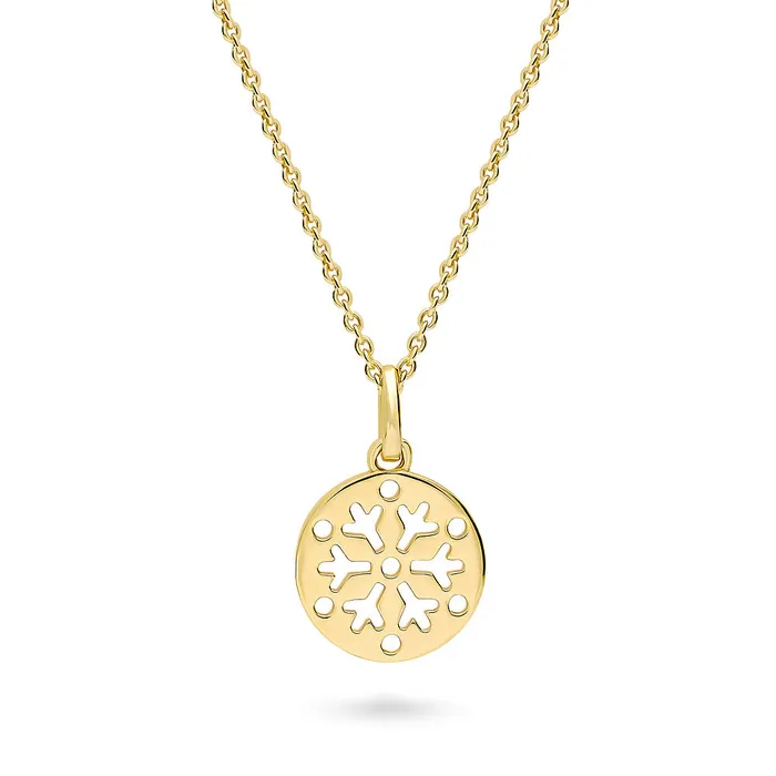 Snowflake Coin Necklace in Sterling Silver BERRICLE Necklaces