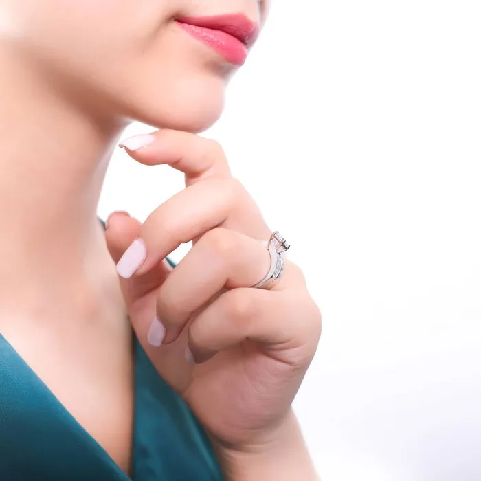 Solitaire 16ct Asscher CZ Ring Set in Sterling Silver BERRICLE Rings