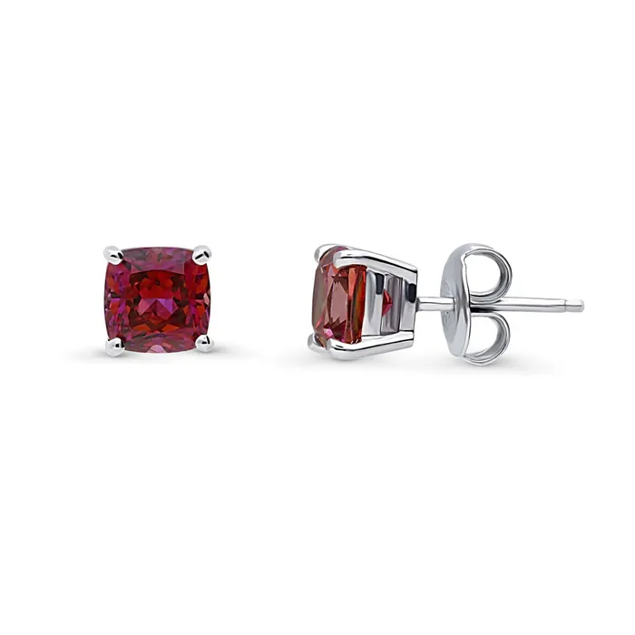 Solitaire CZ Stud Earrings in Sterling Silver 25ct BERRICLE Earrings