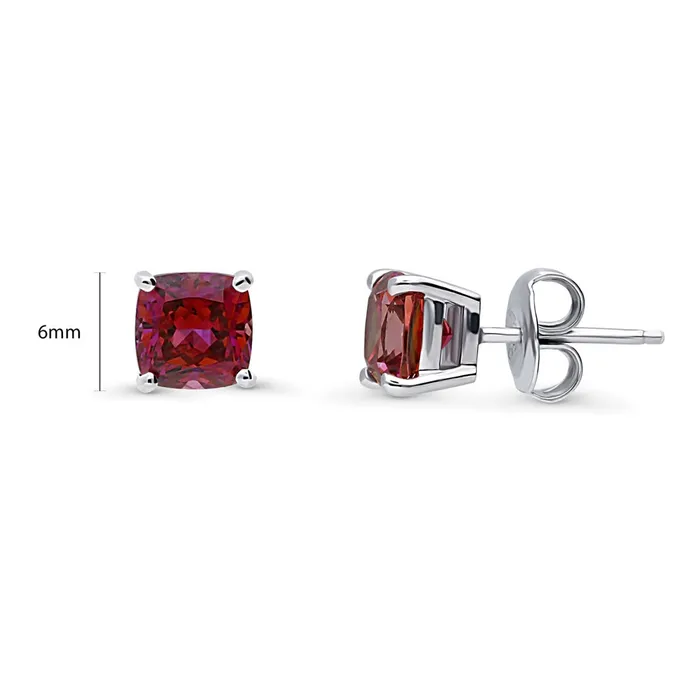 Solitaire CZ Stud Earrings in Sterling Silver 25ct BERRICLE Earrings