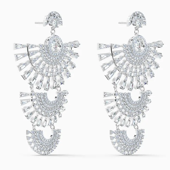 Swarovski Earrings Swarovski Sparkling Dance Dial Up Pierced Earrings White One Size Swarovski Earrings Swarovski Sparkling Dance Dial Up Pierced Earrings White One Size