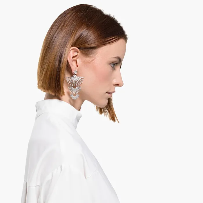 Swarovski Earrings Swarovski Sparkling Dance Dial Up Pierced Earrings White One Size Swarovski Earrings Swarovski Sparkling Dance Dial Up Pierced Earrings White One Size