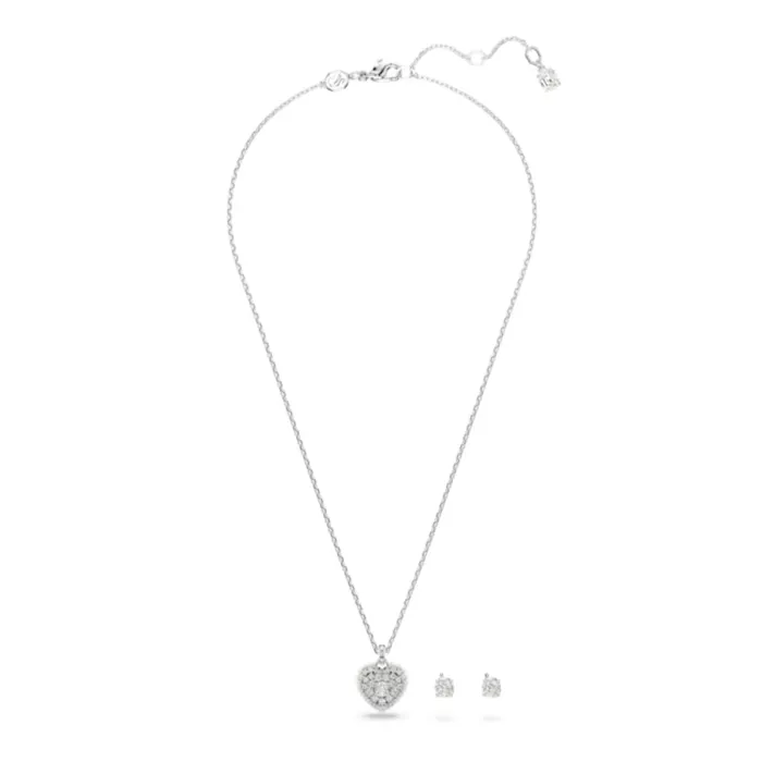 Swarovski Necklaces Swarovski Hyperbola Set Necklace and Earrings Heart White Rhodium plated Swarovski Necklaces Swarovski Hyperbola Set Necklace and Earrings Heart White Rhodium plated
