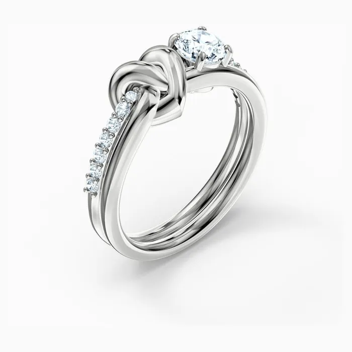 Swarovski Rings Swarovski Lifelong Heart Ring White Size 58