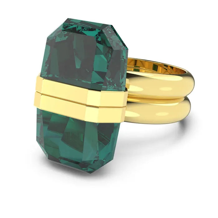 Swarovski Rings Swarovski Lucent Ring Magneticic Green Goldtone plated 50 Swarovski Rings Swarovski Lucent Ring Magneticic Green Goldtone plated 50
