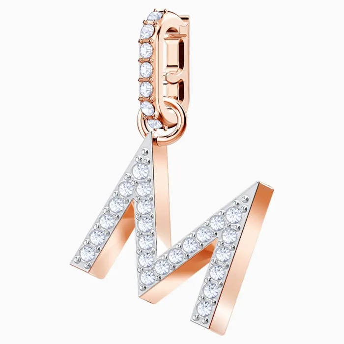 Swarovski Swarovski Remix Collection Charm M White RoseGold Tone Rings