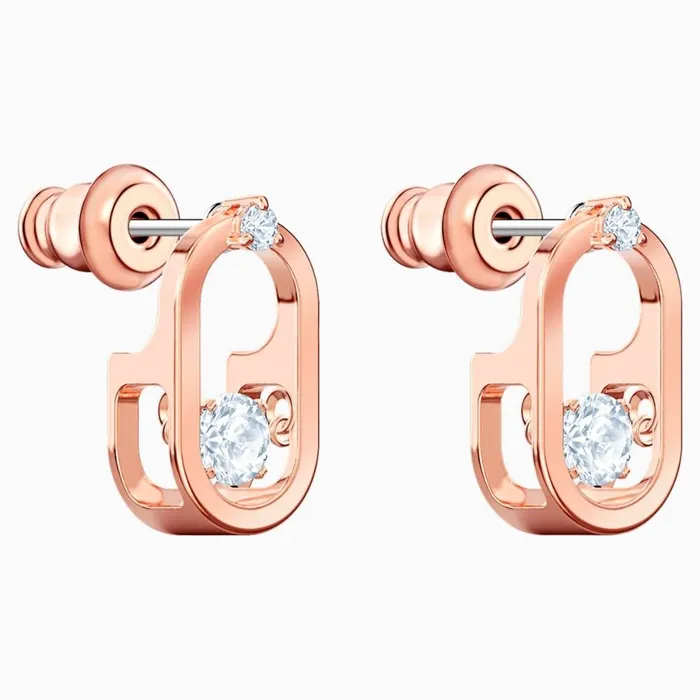 Swarovski Swarovski Sparkling Dance Pierced Earrings White RoseGold Tone Plated Earrings Swarovski Swarovski Sparkling Dance Pierced Earrings White RoseGold Tone Plated Earrings