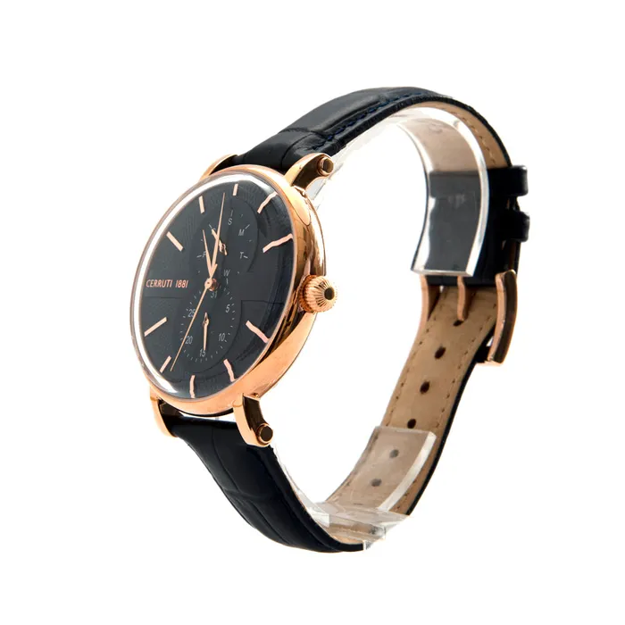 Watches Cerruti Cerruti Mens Watch With Blue Dial And Blue Leather Strap Watches Cerruti Cerruti Mens Watch With Blue Dial And Blue Leather Strap