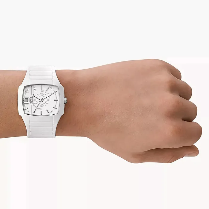 Watches Diesel Diesel Cliffhanger 20 Gents White Mixed Watch