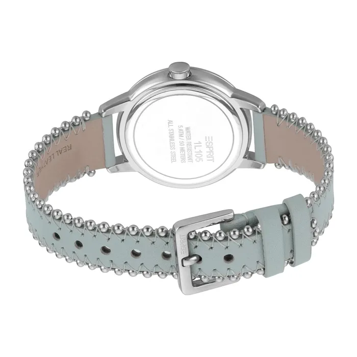 Watches Esprit Esprit Ladies Stainless Steel Watch White Dial Blue Leather strap with Beads Watches Esprit Esprit Ladies Stainless Steel Watch White Dial Blue Leather strap with Beads