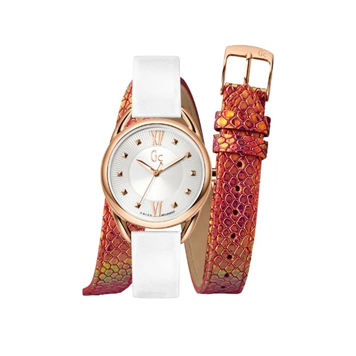 Watches Gc Gc Ladies 32mm Watch With Pvd Rose Gold Case Silver Dial