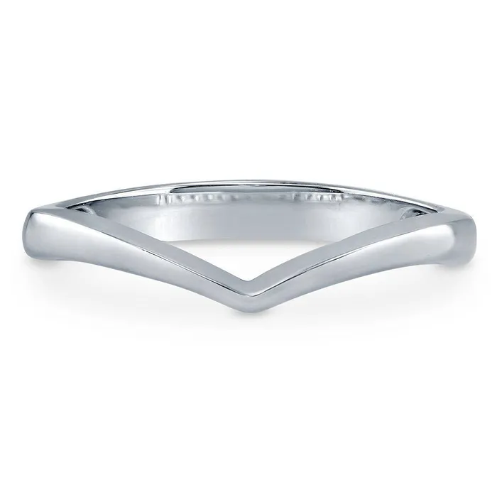 Wishbone Band in Sterling Silver BERRICLE Rings
