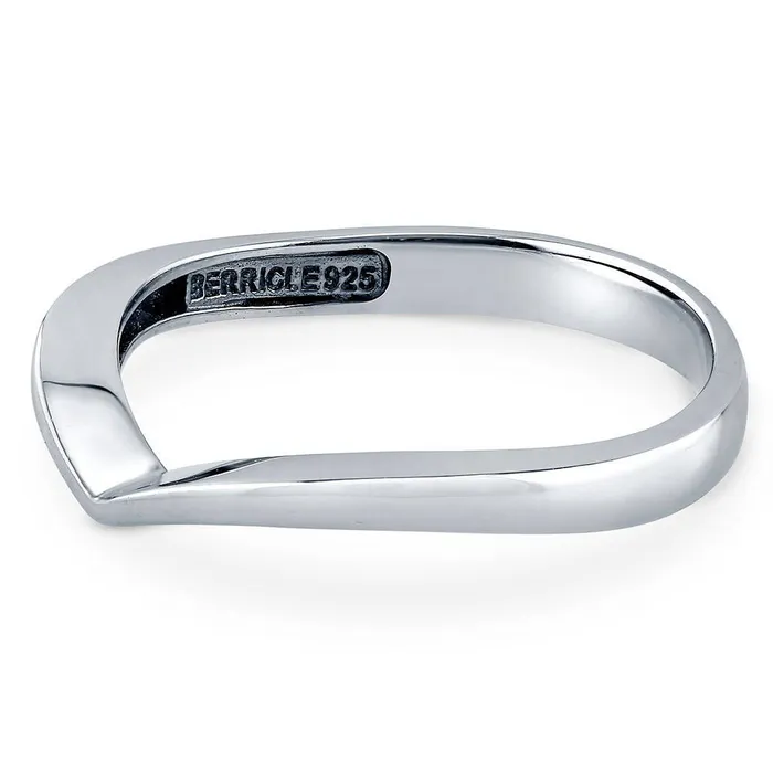 Wishbone Band in Sterling Silver BERRICLE Rings
